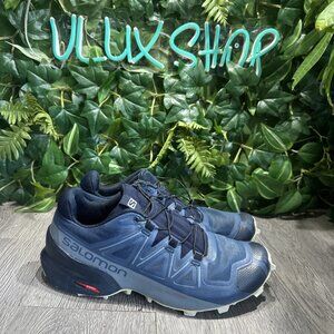 Salomon Speedcross 5 Trail Running Shoes Women's Size 8.5 Sargasso Navy